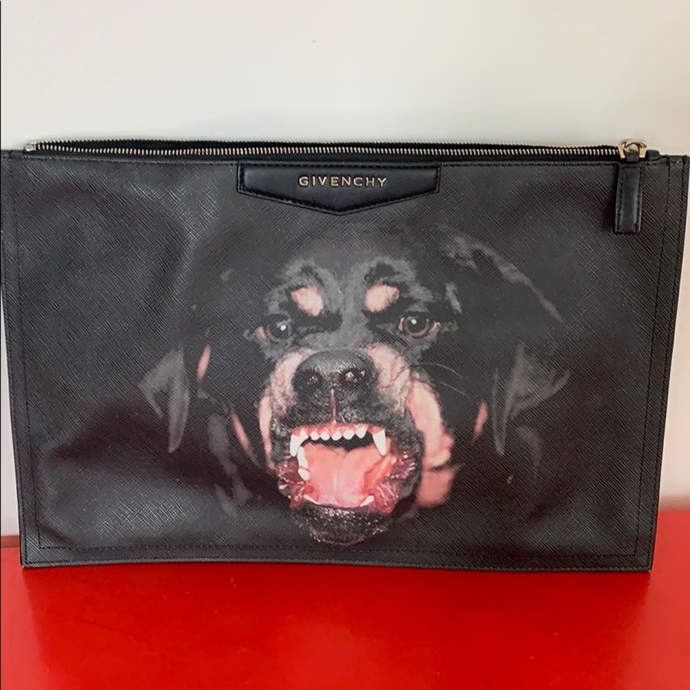 Givenchy dog clutch